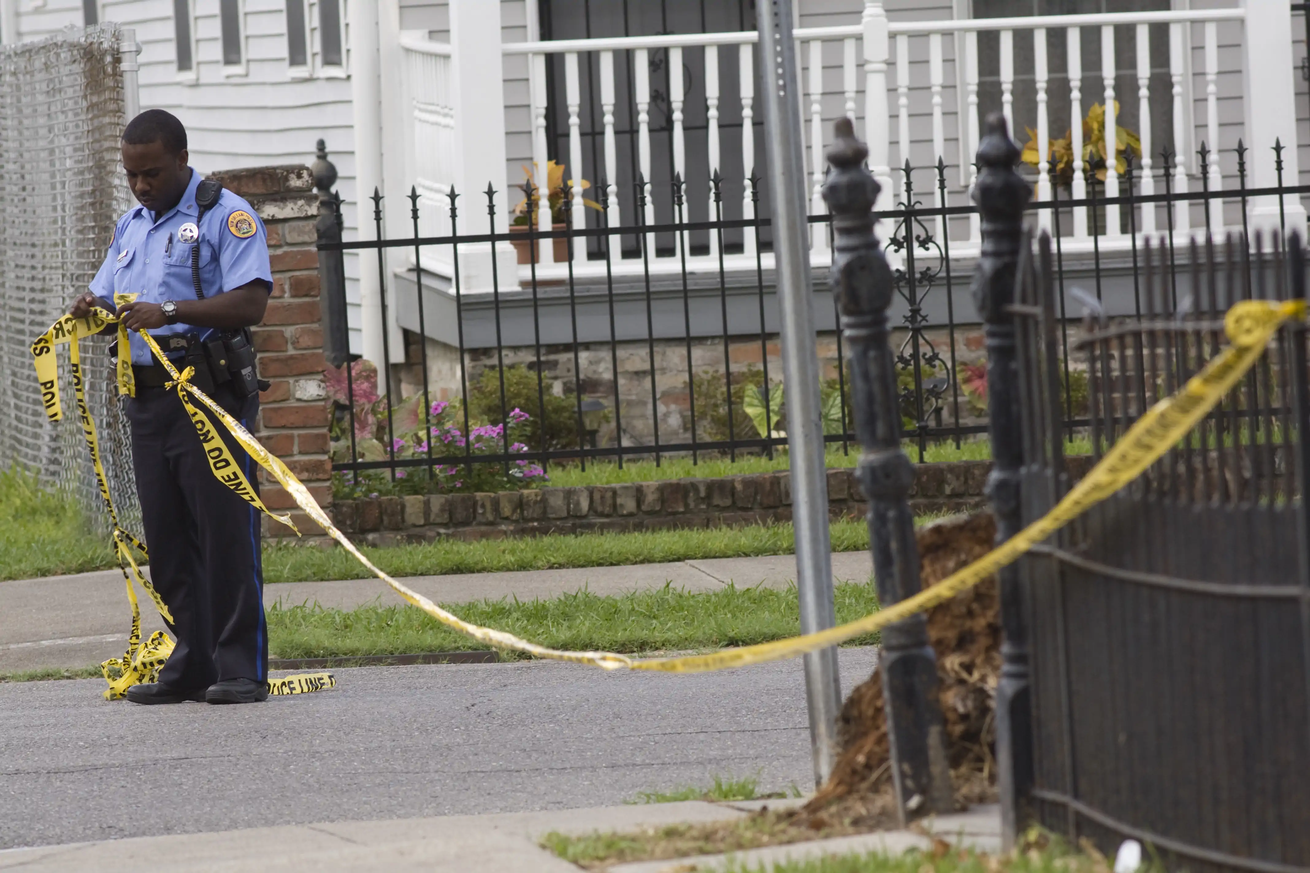 Aftermath of a crime which needed cleanup of either biohazardous material or other hazards.